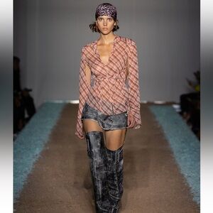 KNWLS THRALL STRAPY CHECKERED SHIRT.
